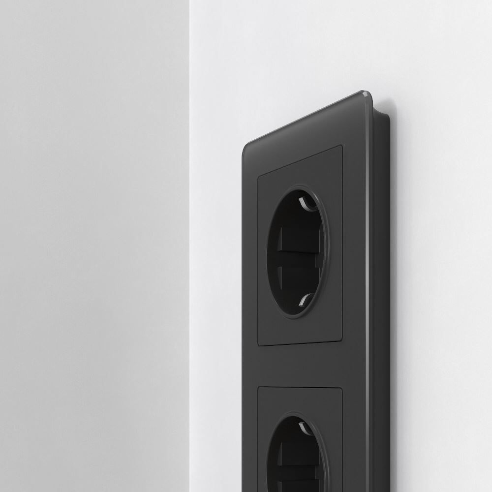 Рамка акриловая Werkel Acrylic на 2 поста Черный W0022708 — изображение 2