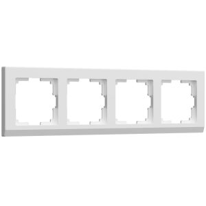 Рамка из поликарбоната Werkel Stark на 4 поста Белый W0041801