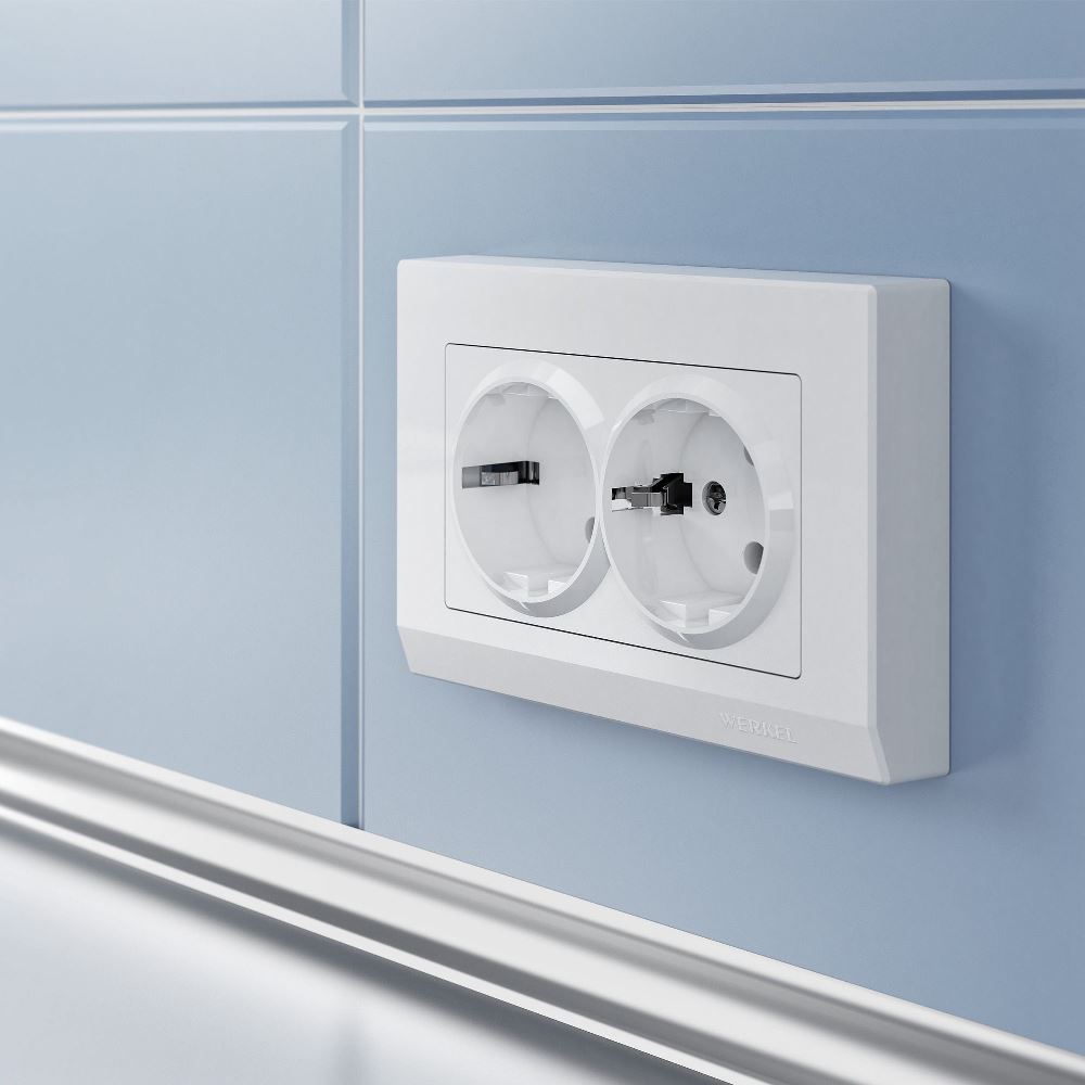 Рамка для двойной розетки Werkel Stark Белый W0081801 — изображение 2