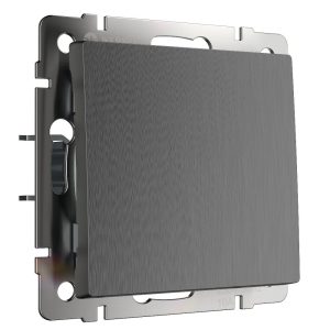 Выключатель одноклавишный встраиваемый проходной Werkel Графит W1112004