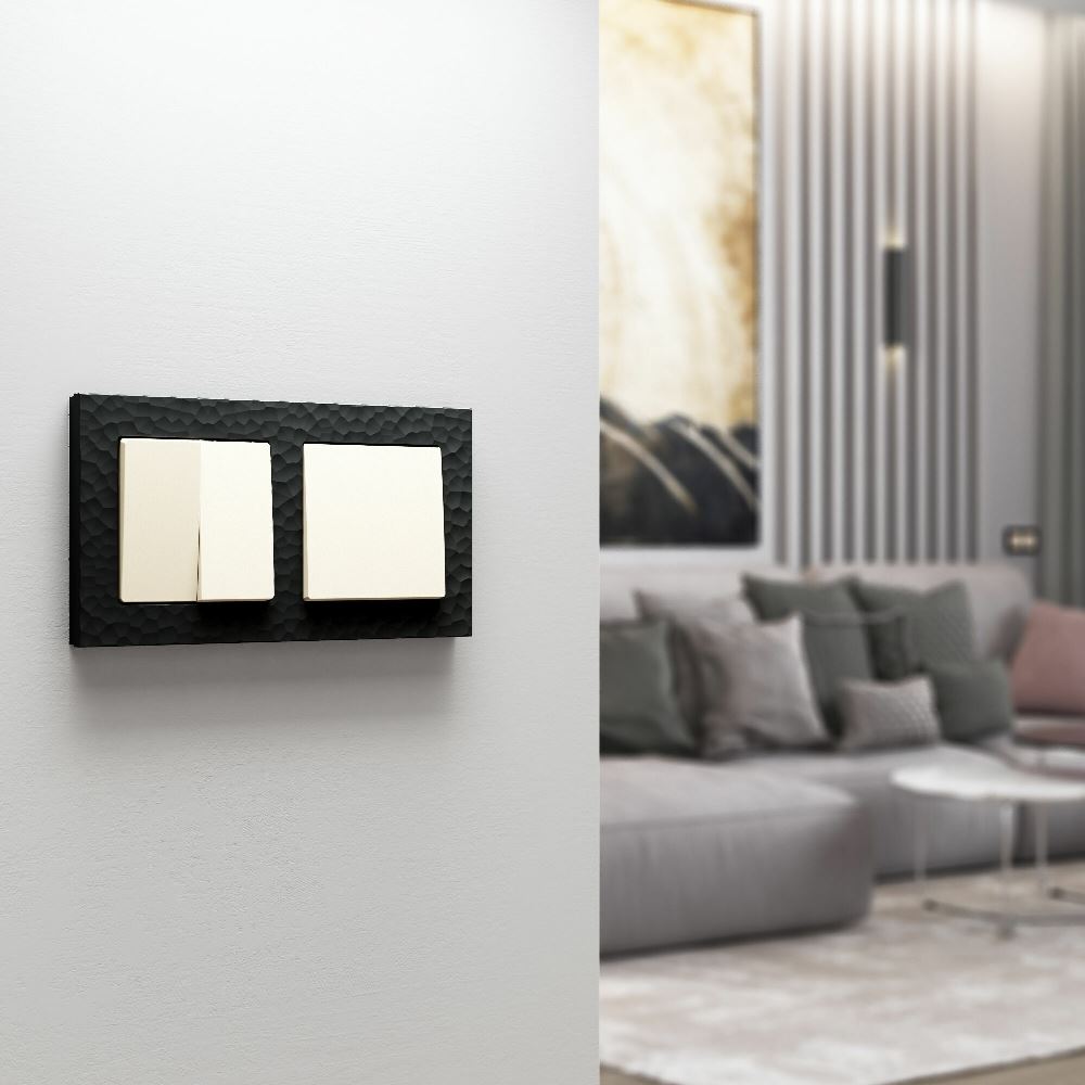 Выключатель одноклавишный встраиваемый проходной Werkel Айвори матовый W1112062 — изображение 3