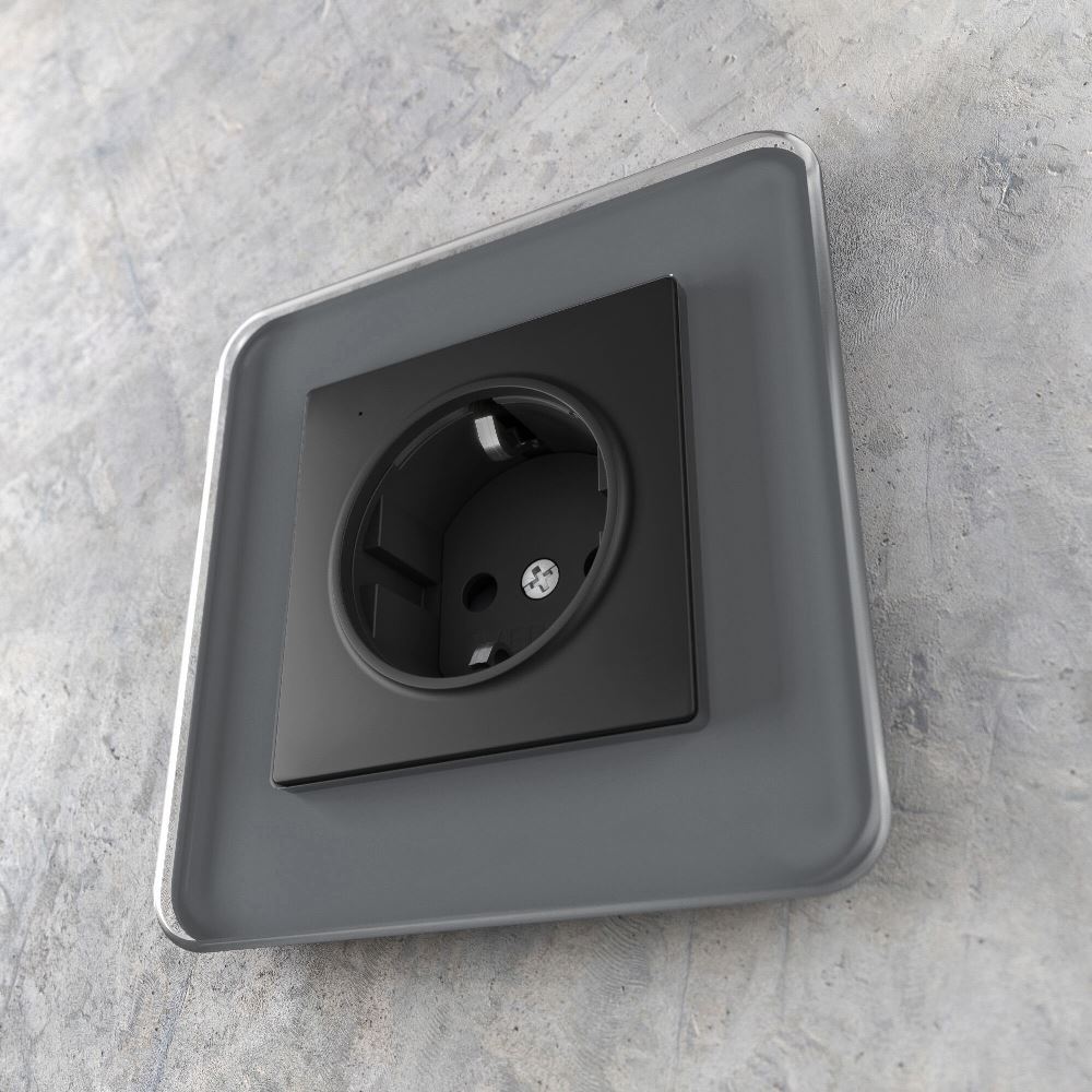 Розетка встраиваемая Werkel с подсветкой Черный матовый W1171408 — изображение 2