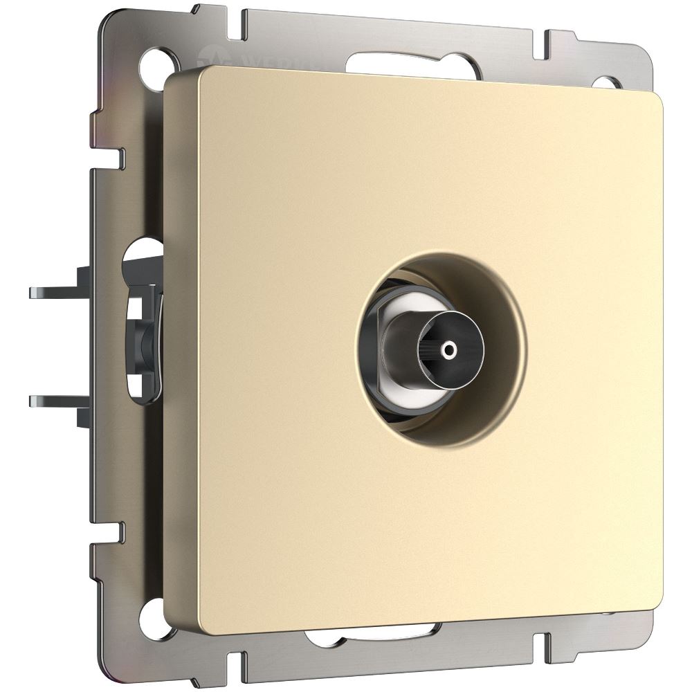 ТВ-розетка встраиваемая оконечная Werkel Шампань W1183011