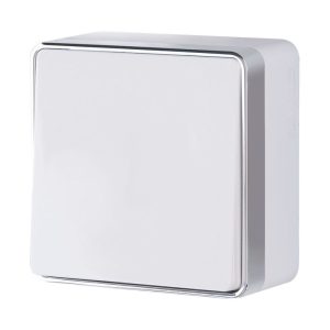 Выключатель одноклавишный накладной проходной Werkel Gallant Белый W5012001