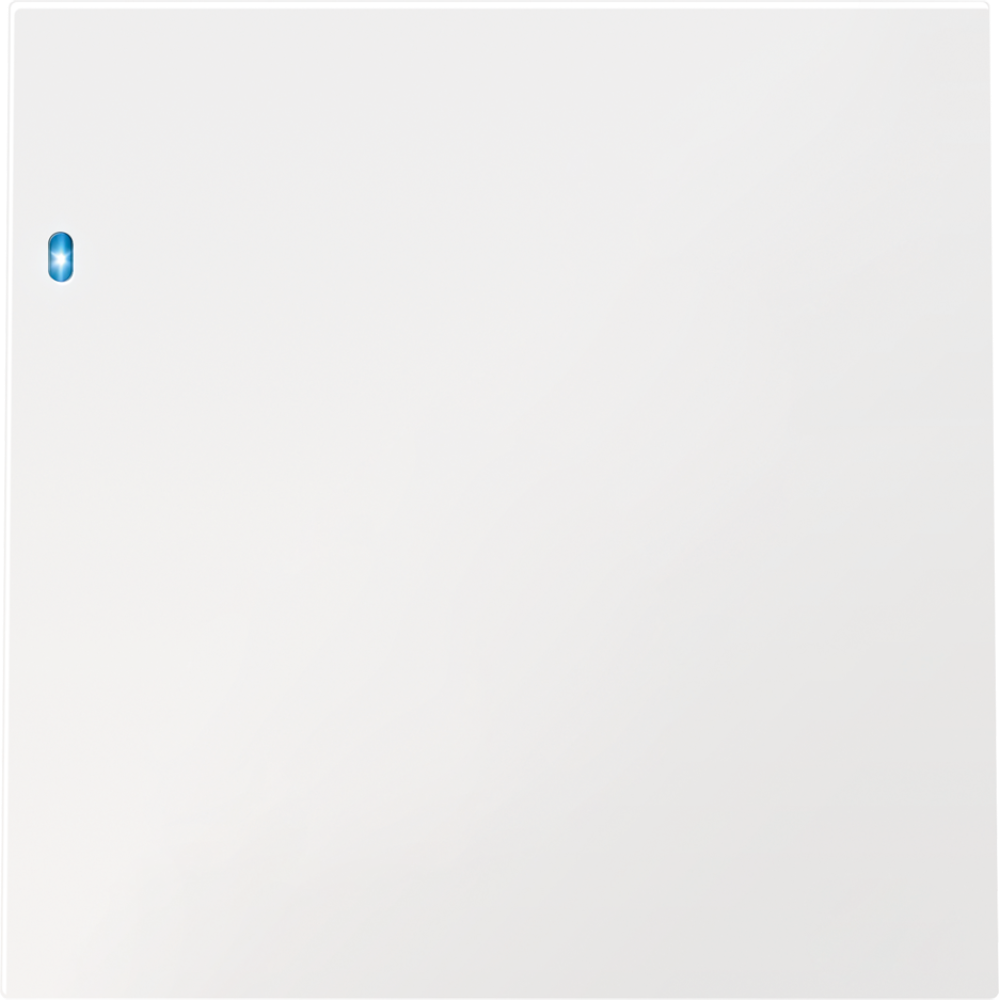 Выключатель одноклавишный встраиваемый Donel R98 с подсветкой Белый глянцевый DA03101-DA29003 — изображение 2