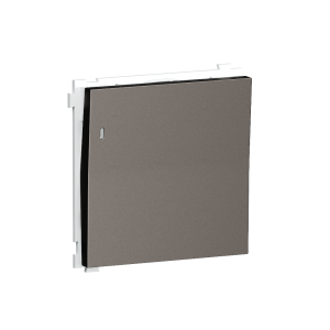 Выключатель одноклавишный встраиваемый Donel R98 с подсветкой Сталь матовая DA03101-DA29037