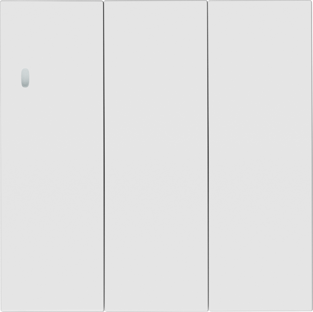 Выключатель трехклавишный встраиваемый Donel R98 с подсветкой Белый матовый DA03103-DA28333 — изображение 2