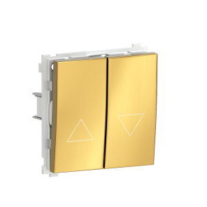 Выключатель жалюзи встраиваемый Donel R98 Metal Золото матовое DA15800-DA294BR