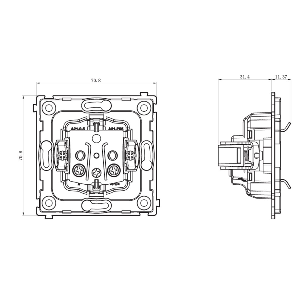 Розетка встраиваемая Donel R98 Schuko с крышкой и заземлением на винтах Белый глянцевый DA18800-DA45403 — изображение 7
