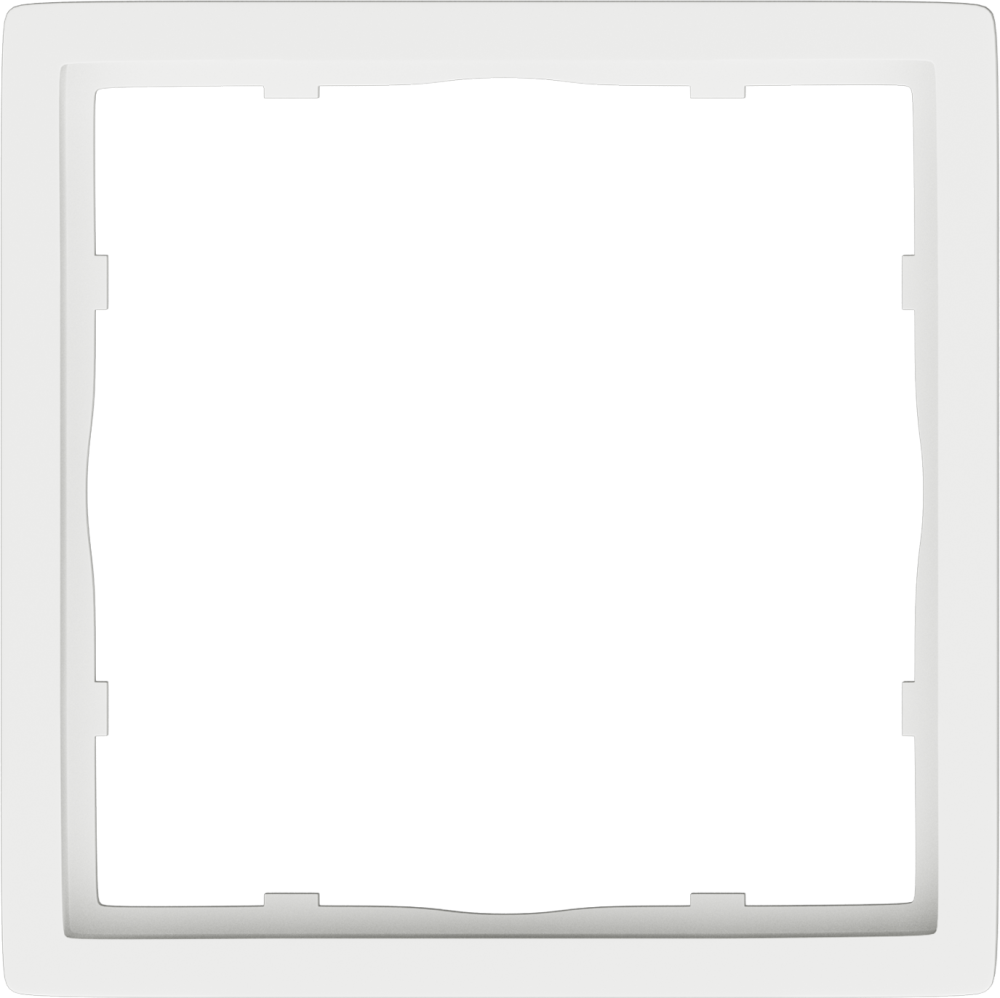 Рамка пластиковая Donel R98 нa 1 пост Белый матовый DA21133