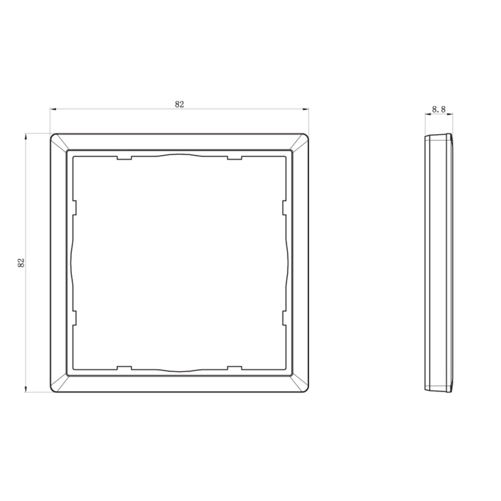 Рамка пластиковая Donel R98 нa 1 пост Белый матовый DA21133 — изображение 3