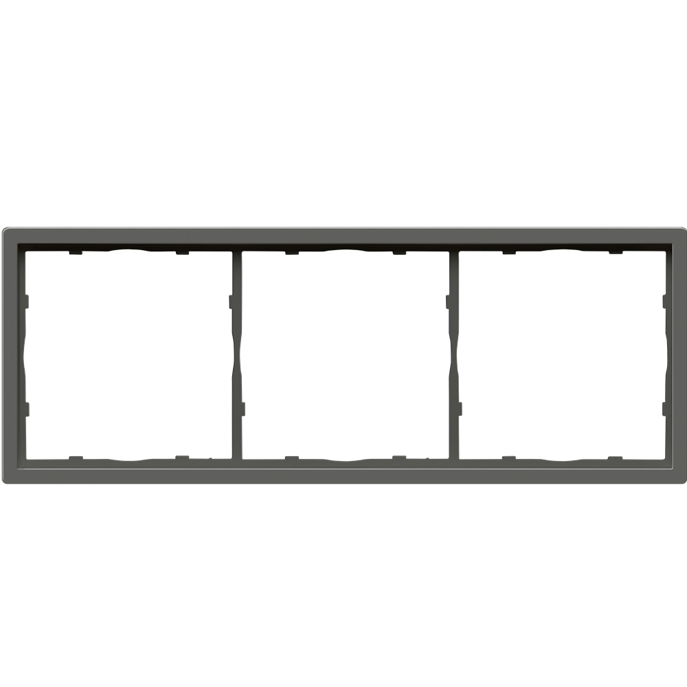 Рамка пластиковая Donel R98 на 3 поста Шоколад матовый DA21342