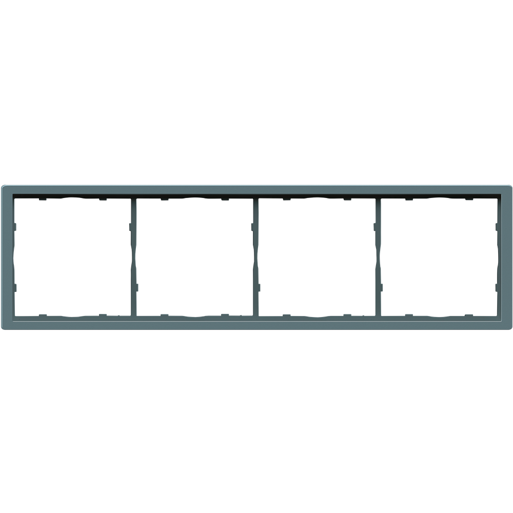 Рамка пластиковая Donel R98 на 4 поста Изумруд матовый DA21439