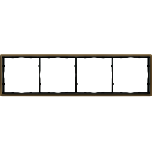 Рамка из металла Donel R98 Metal на 4 поста Латунь DA214ME