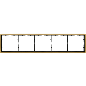 Рамка из металла Donel R98 Metal на 5 постов Золото матовое DA215BR