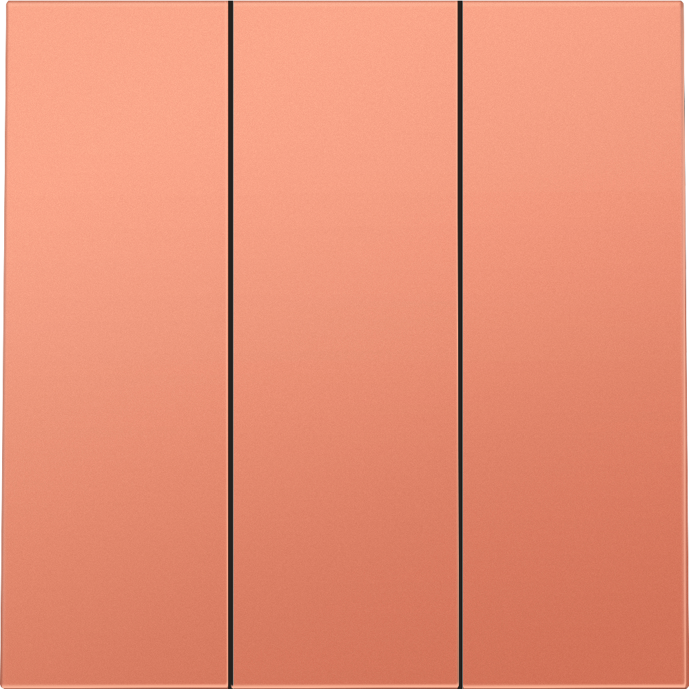 Выключатель трехклавишный встраиваемый Donel R98 Коралл матовый DA28300-DA29345 — изображение 2