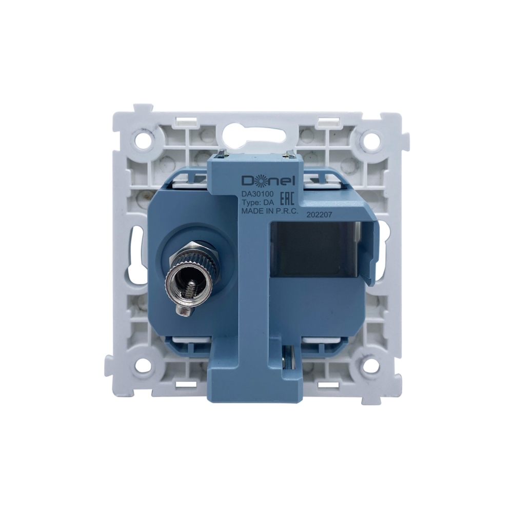 ТВ-розетка встраиваемая оконечная Donel R98 Metal Латунь DA30100-DA879ME — изображение 4