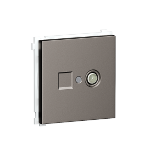 Розетка встраиваемая TV-SAT Donel R98 F-разъём Сталь матовая DA30200-DA87937