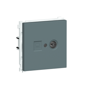 Розетка встраиваемая комбинированная Donel R98 RJ45+ SAT Изумруд матовый DA30600-DA88939