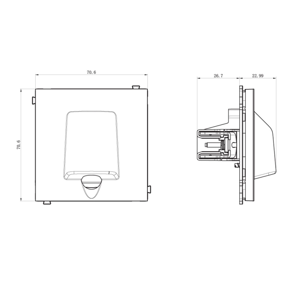 Вывод кабеля Donel R98 Белый глянцевый DA87103 — изображение 3