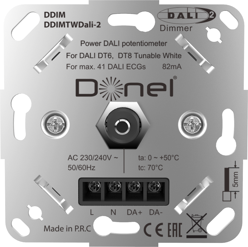 Диммер Donel R98 Dali роторный Карбон матовый DDIMTWDali-2-DA65030 — изображение 4
