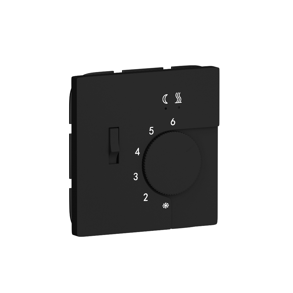 Терморегулятор механический Donel R98 с внешним датчиком пола Карбон матовый DTEF231-DA14930