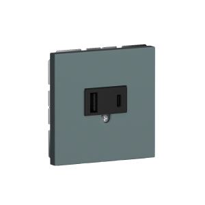 Розетка встраиваемая USB Donel R98 3.1A тип A, С Изумруд матовый DUSB3100ANC-DA27639