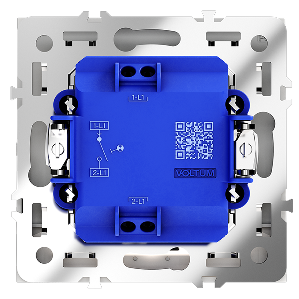 Выключатель одноклавишный встраиваемый Voltum S70 с подсветкой Белый матовый VLS010202 — изображение 3