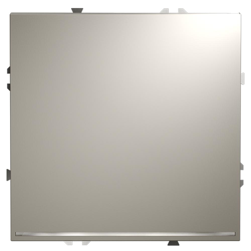 Выключатель одноклавишный встраиваемый Voltum S70 с подсветкой Кашемир VLS010203