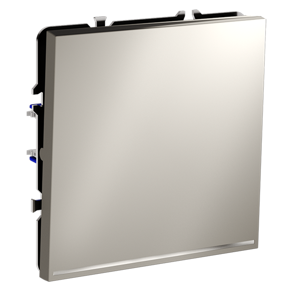 Выключатель одноклавишный встраиваемый Voltum S70 с подсветкой Кашемир VLS010203 — изображение 2