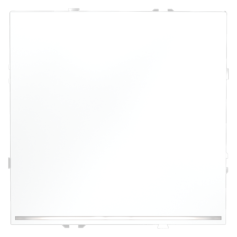 Выключатель одноклавишный встраиваемый проходной Voltum S70 с подсветкой Белый матовый VLS010402