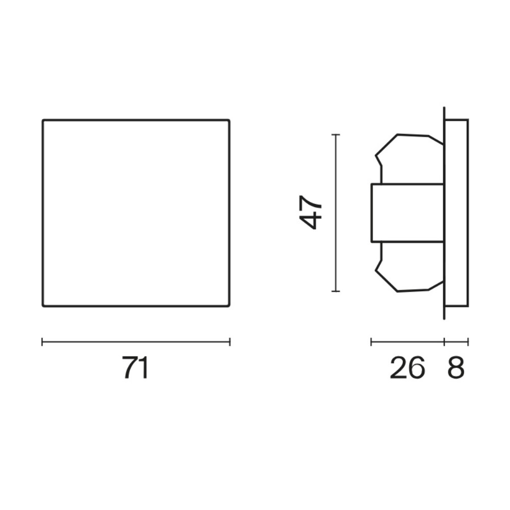 Выключатель одноклавишный встраиваемый с самовозвратом Voltum S70 Графит VLS010607 — изображение 5