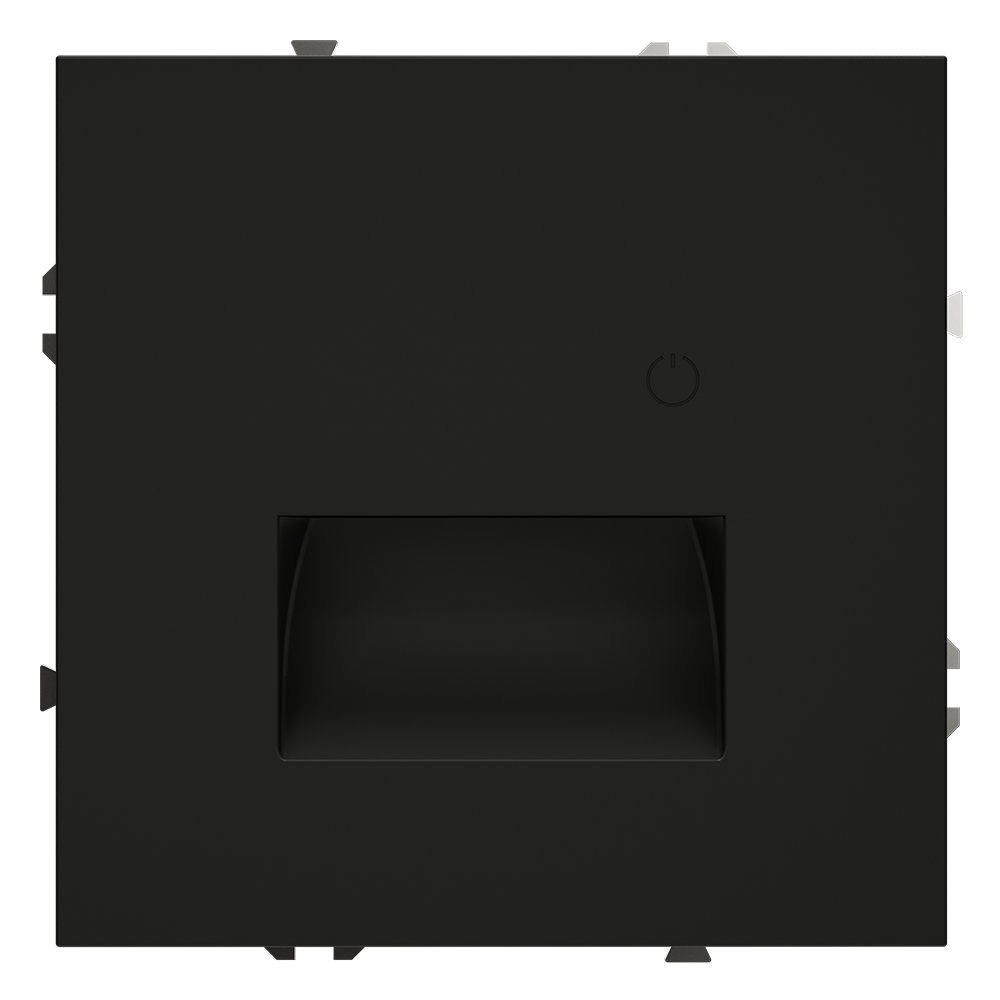 LED подсветка встраиваемая Voltum S70 с датчиком Черный матовый VLS070708