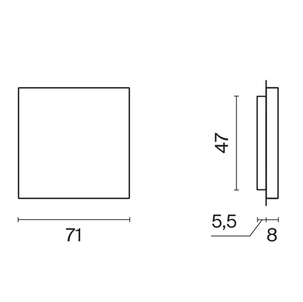 Заглушка Voltum S70 с суппортом Графит VLS080107 — изображение 5