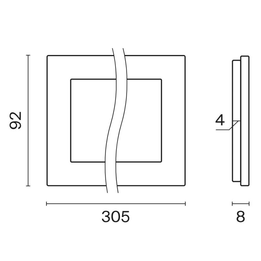 Рамка стеклянная Voltum S70 на 4 поста Сталь глянцевая VLS110405 — изображение 5