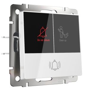 Кнопка звонка Werkel с индикацией для отелей Белый W1114601