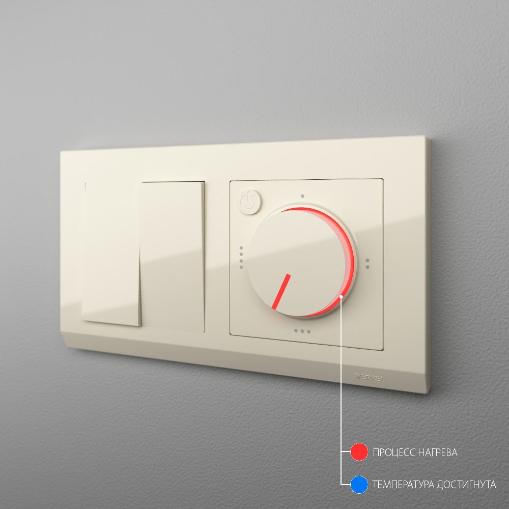 Терморегулятор электромеханический Werkel для теплого пола Слоновая кость W1151103 — изображение 3