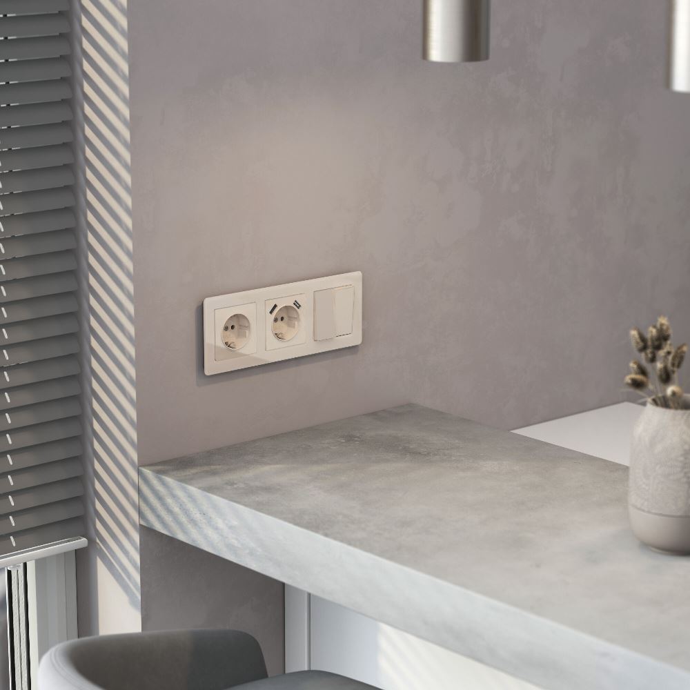 Накладка для розетки Werkel USB Айвори W1179543 — изображение 2