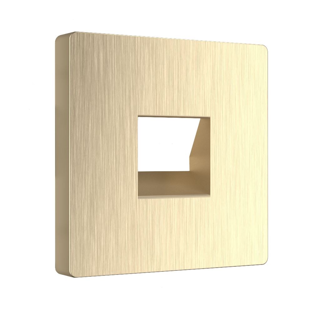 Накладка для телефонной розетки Werkel RJ-11 Шампань рифленый W1192010