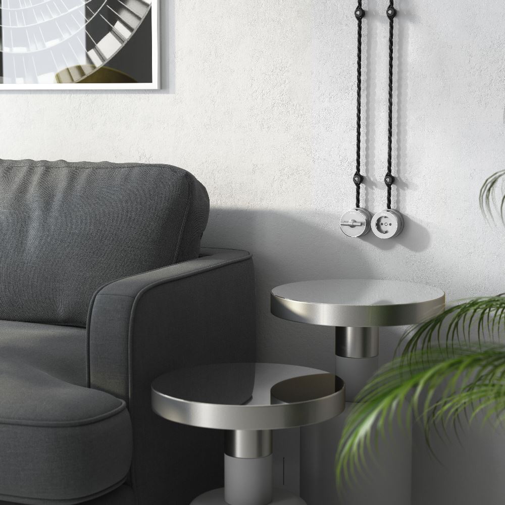 Переключатель-выключатель одноклавишный Werkel Vintage Серебро матовый / Хром W5812054 — изображение 3