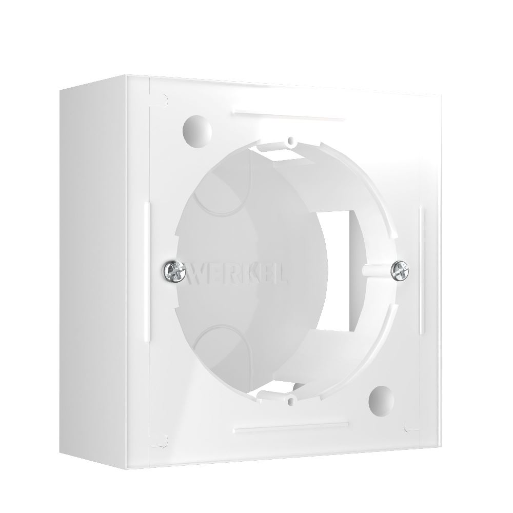 Коробка для накладного монтажа Werkel Белый W8000001